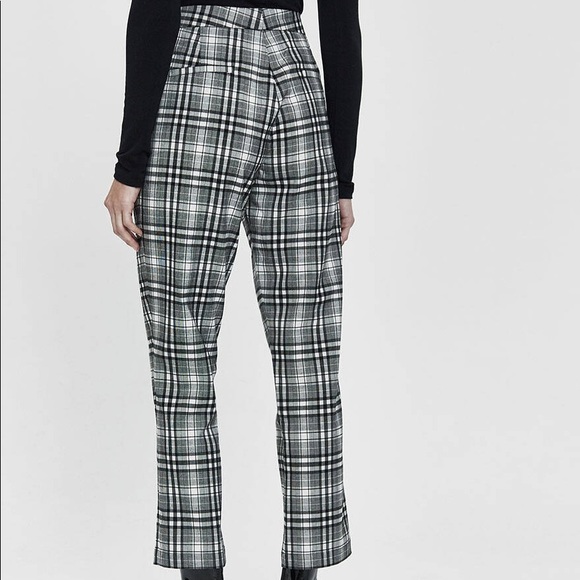Need Supply Co. Mia Plaid Trouser in Black/White - Picture 4 of 8